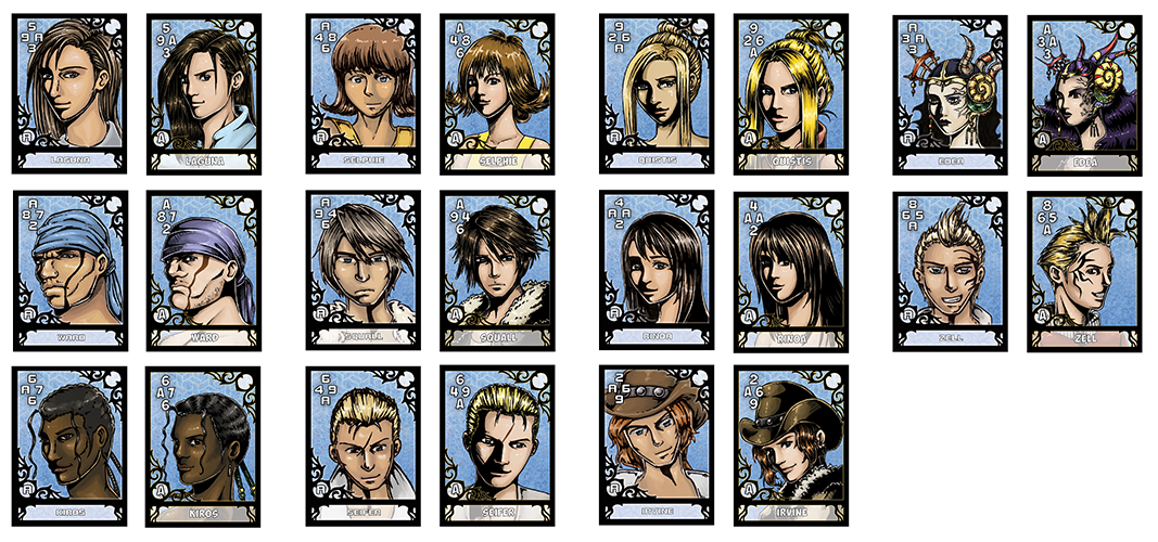 Character card. Final Fantasy Triple Triad. Triple Art.