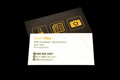 business card phd example